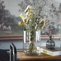Clear Glass Hurricane Candle Holder (Set of 2)