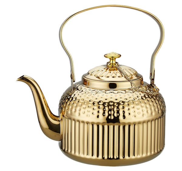 Gold Steel Infuser Teapot
