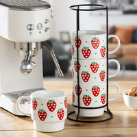 Strawberry Coffee Mugs (Set of 4)