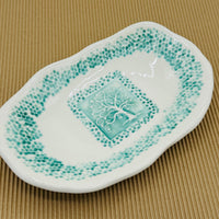 Green Pottery Soap Dish