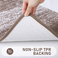 Coffee Plush Bath Mat (Set of 4)