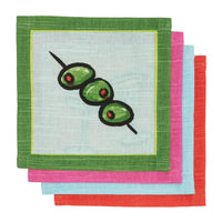 Green Cocktail Napkins