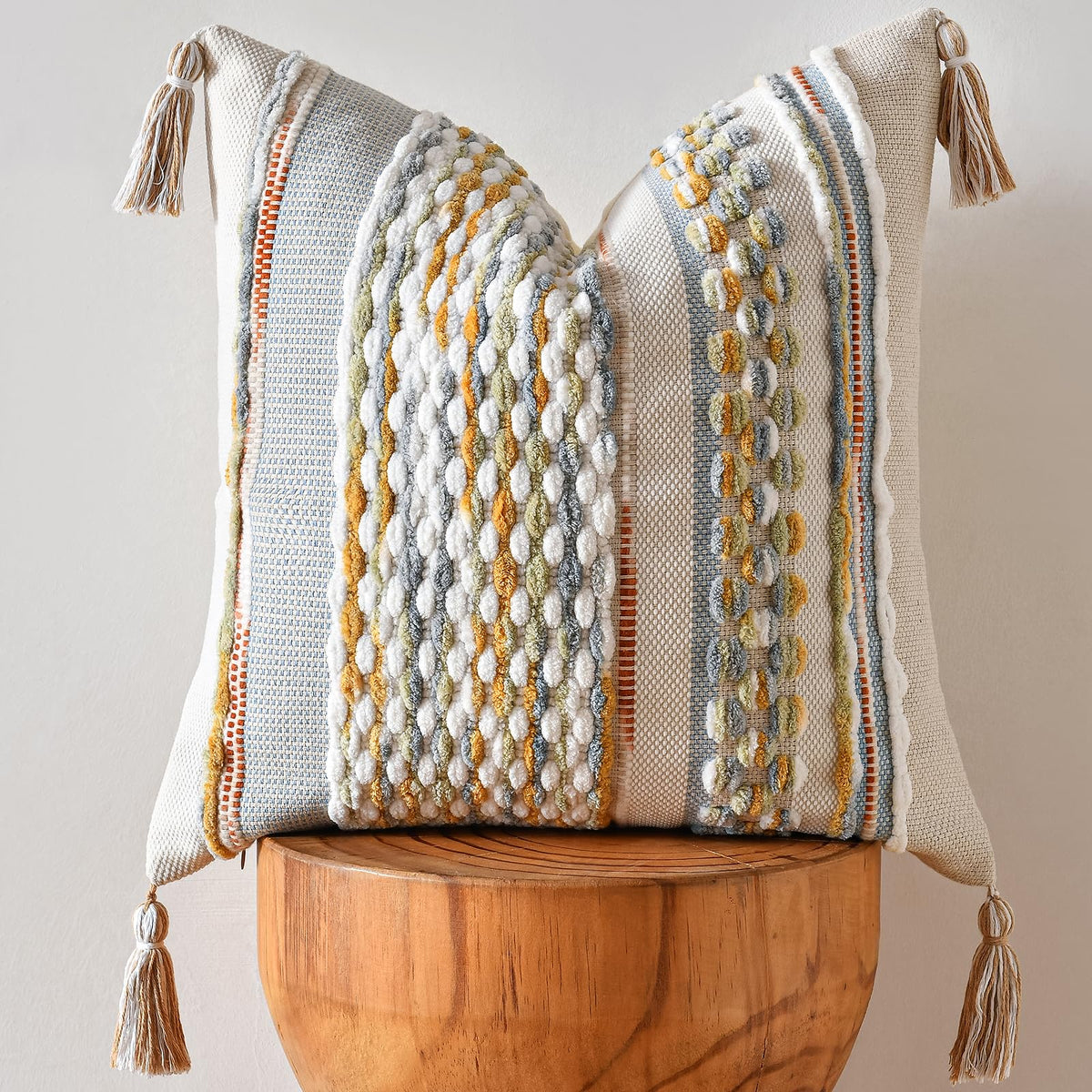 Grey Chenille Throw Pillow Cover