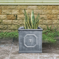 Dusty Blue Concrete Planter