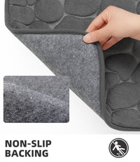 Dark Grey Memory Foam Bath Mat
