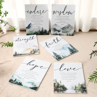 Faith Hope Love Wall Panels (Set of 6)