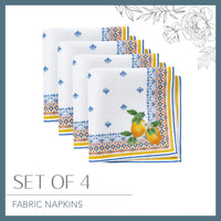 Capri Lemon Napkins (Set of 4)