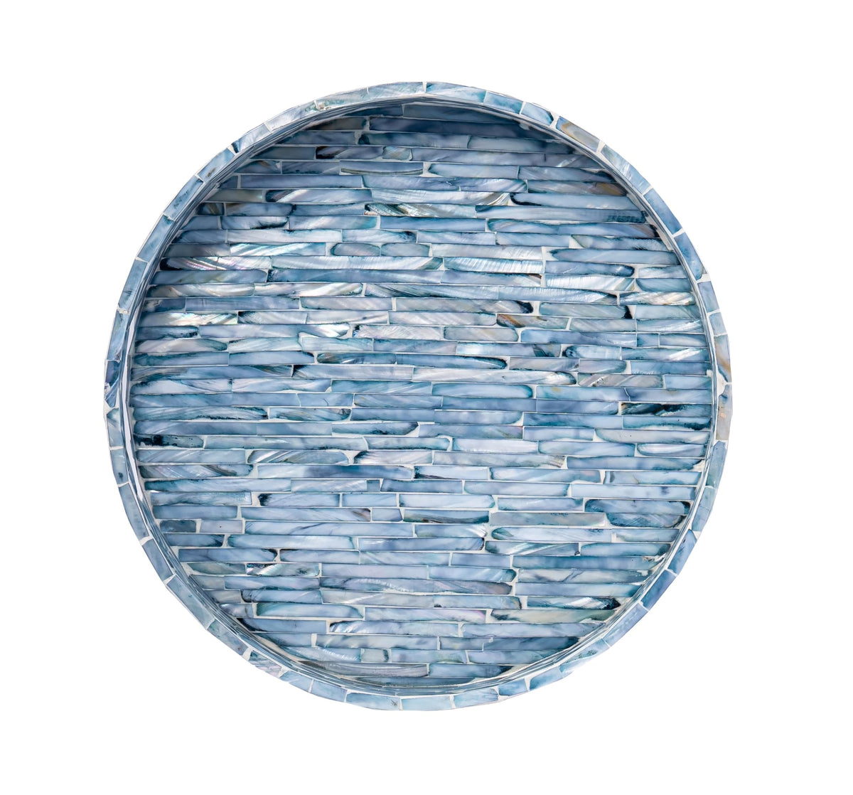 Blue Mother-of-Pearl Serving Tray