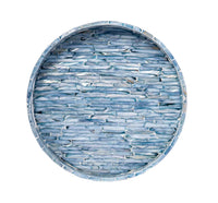 Blue Mother-of-Pearl Serving Tray