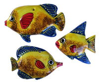 Ceramic Fish Wall Hangers (Set of 3)