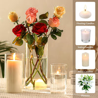 Seeded Glass Hurricane Candle Holder