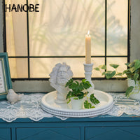White Round Decorative Tray