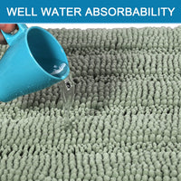 Sage Chenille Bath Rug (Set of 2)