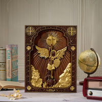 Wooden Archangel Michael Statue