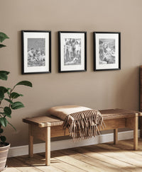 Black Picture Frames (Set of 3)
