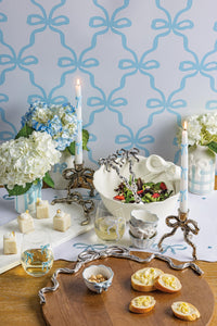 Blue Striped Ceramic Ramekins (Set of 2)