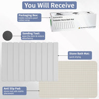Foldable Stone Bath Mat