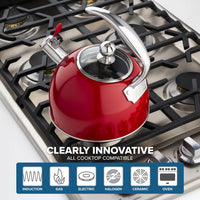Red Whistling Tea Kettle