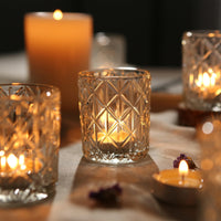Clear Glass Tealight Holders