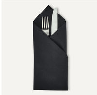 Black Cloth Napkins (Set of 12)