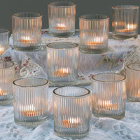 Clear Glass Votive Holders (Set of 24)