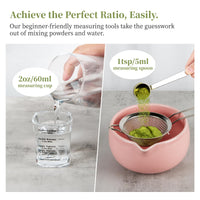Pink Bamboo Matcha Set (Set of 7)