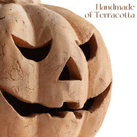 Terracotta Pumpkin Lantern