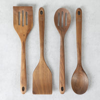 Walnut Wooden Utensils (Set of 4)