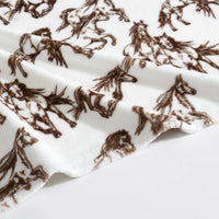 Brown Plush Throw Blanket