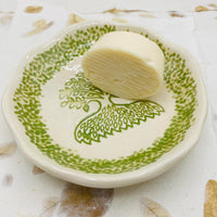 Green Pottery Tree of Life Bowl