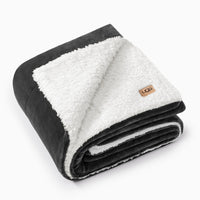 Charcoal Grey Fleece Throw