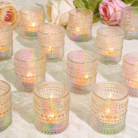 Iridescent Glass Votives (Set of 24)