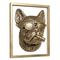 Bulldog Head Wall Decor