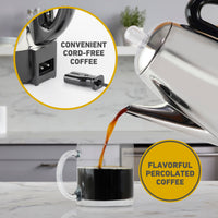 Silver Electric Coffee Percolator