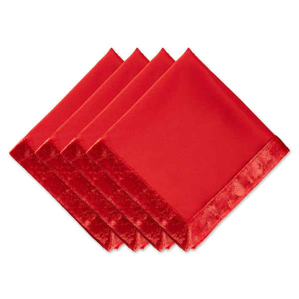 Red Velvet Napkins (Set of 4)