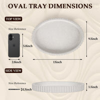 Granite Oval Coffee Table Tray
