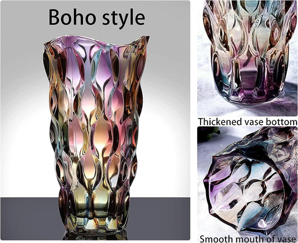 Colorful Glass Flower Vase