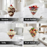 Clear Glass Dessert Bowls (Set of 4)
