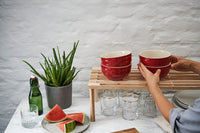 Cherry Ceramic Bowls (Set of 2)