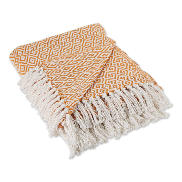 Pumpkin Spice Woven Throw