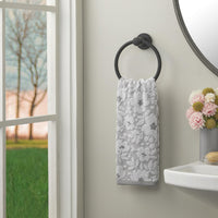 Floral Jacquard Hand Towels (Set of 2)
