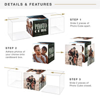 Clear Photo Cubes (Set of 4)