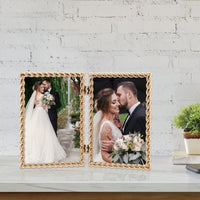 Gold Rope Double Frame
