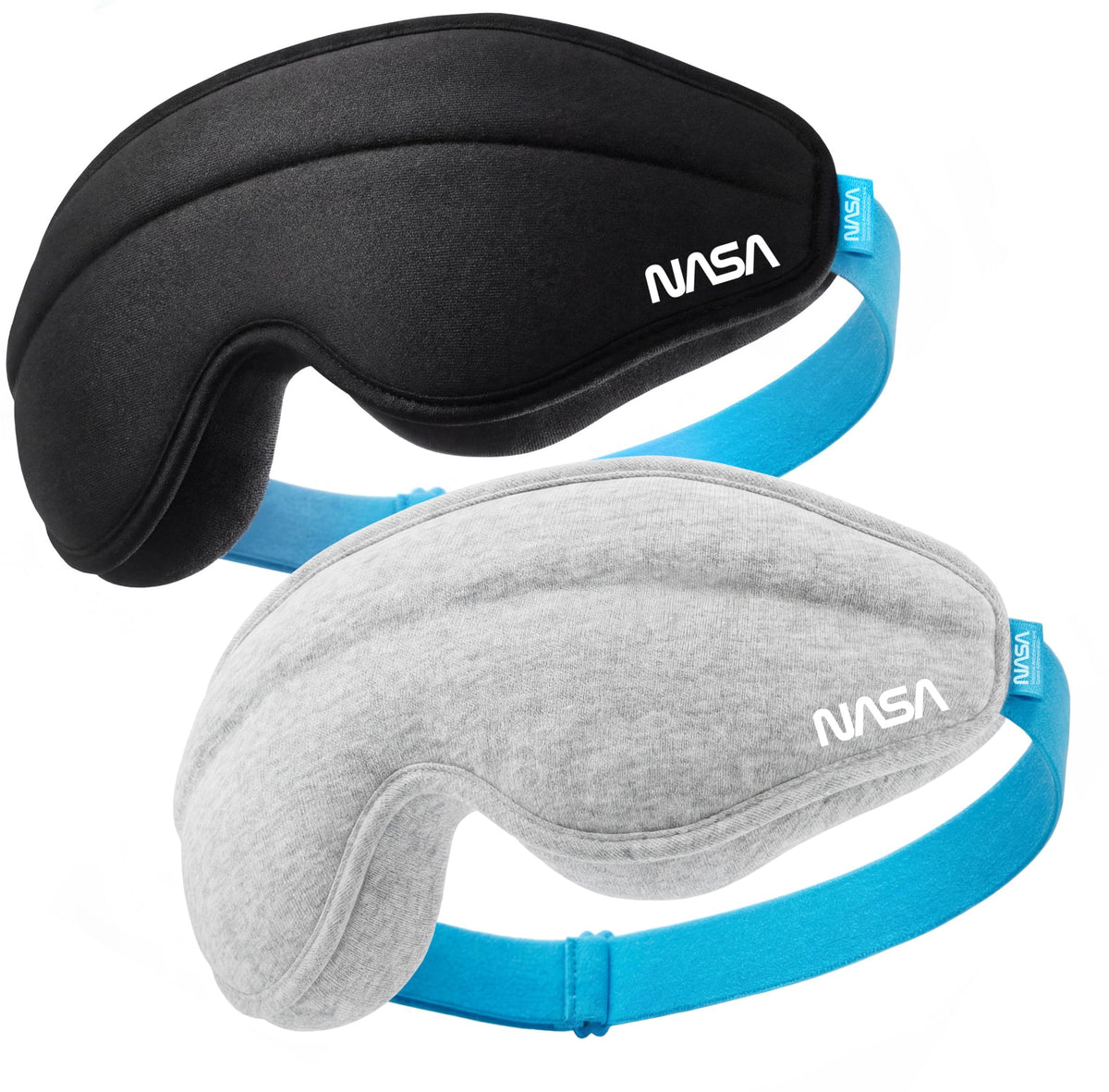 Black & Grey Sleep Masks (Set of 2)