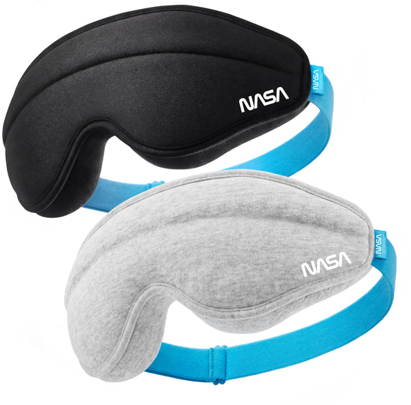 Black & Grey Sleep Masks (Set of 2)