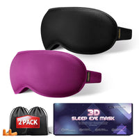 Contoured Weighted Sleep Mask (Set of 2)