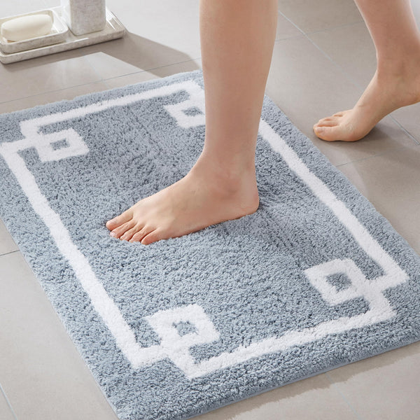 Blue Cotton Bath Runner