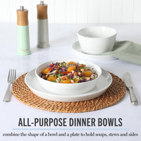 White Dinnerware Set (Set of 16)