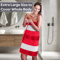 Red Cotton Towels (Set of 6)