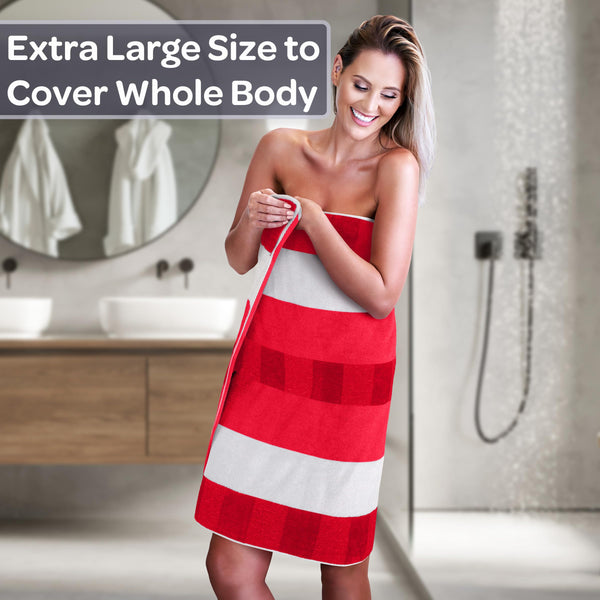 Red Cotton Towels (Set of 6)